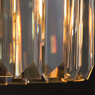 Подвесной светильник Divinare 3001/01 SP-1 Nova, черный/золото/прозрачный