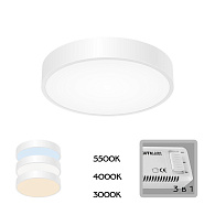 Светильник 30 см, 24W, 3000-5500K, Citilux Купер CL72424V0 RGB, белый