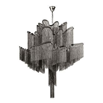 Подвесная люстра 80 см, Loft IT Stream 10208/800 Gunmetal, черный хром