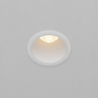 Встраиваемый светильник 7*10 см, вр 6 см, *LED*10W, 3000K, Maytoni Dip DL116-10W-3K-W, Белый