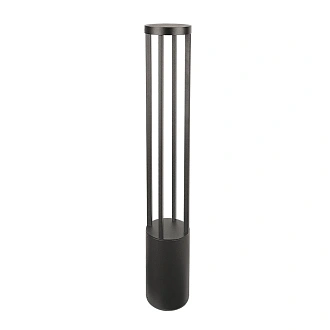 Уличный светильник **80 см, 1*LED*9W, 3 000K, Arte Lamp Carcassa A4668PA-1BK, Черный