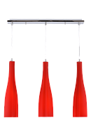Люстра L580 x W80 x H1150, мм, 3*40W (120W), RED(Красный) Sfera Sveta 5065/3 RED