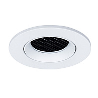 Точечный светильник 8,8*2,5 см, 1 GU10*35W, К, Arte Lamp Fuji A2865PL-1WH, Белый, вр 7,5 см