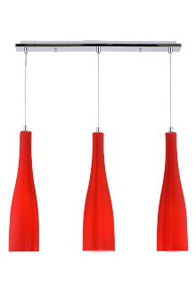 Люстра L580 x W80 x H1150, мм, 3*40W (120W), RED(Красный) Sfera Sveta 5065/3 RED