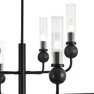 Люстра на штанге 65,5*151 см, 8*E14*40W, ST-Luce Medea SL1244.403.08, черный