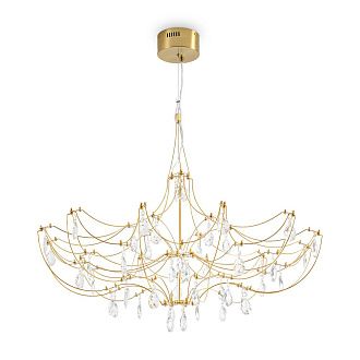 Подвесной светильник *90*90-150 см, *LED*25W, Freya Amela FR6138PL-L30BS, Латунь