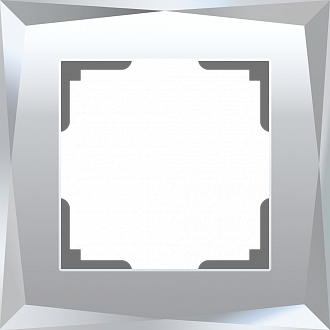 W0011220 Рамка на 1 пост Diamant, зеркальный Werkel, 4690389158803