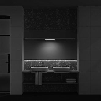Светильник 30 см, 12W, 3000-6000K, Maytoni Exility TR030-4-12W3K-WW-DS-W, белый, 120°, Dim