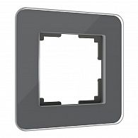 W0012440 Рамка на 1 пост Elite, графит, стекло Werkel, 4690389180675