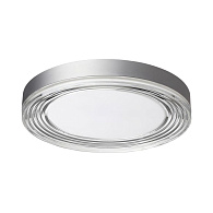 Настенно-потолочный светильник 40*6 см, LED 76W 4000K Sonex Infinita 7728/76L серебро/прозрачный