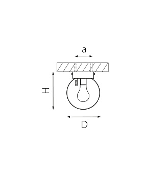 Светильник настенно-потолочный уличный 20*23 см, 1*E27*10W Lightstar Bolla 373010 черный