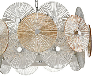 Подвесной светильник  60*110 см, 8*E14, 24 м2 хром Vele Luce Sirena VL3203P08