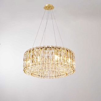 Люстра Ø600 x H280 (1200), мм, 8*40W (320W), H GOLD (Золото) NewRgy NW090-ф600*H280(1200) H GOLD