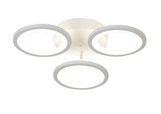 Люстра L480 x W480 x H85, мм, 72W 2700-6400K, WHITE (Белый) Rilon 2062/3 WHITE