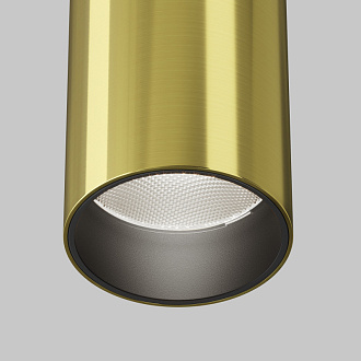 Накладной светильник 5,2*5,2*12,5 см, LED, 12W, 4000К, Maytoni Technical FOCUS LED C056CL-L12W4K-W-BS латунный