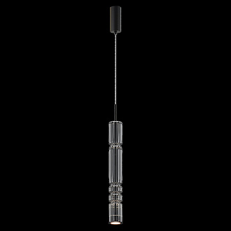 Подвесной светильник 8*8*384 см, LED, 12W, 3000К, Maytoni Ordo MOD272PL-L12B3K черный