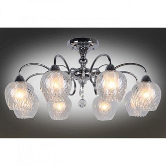 Люстра 73*33,5 см, 8*E14, 40W, Omnilux Omnilux 536 OML-53607-08, хром