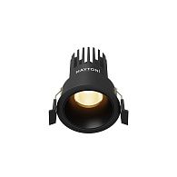 Встраиваемый светильник DL115-10W-2.7K-B **-8,2 см, *LED*10W, K, Maytoni technical Dip DL115-10W-2.7K-B, Черный, вр 6 см