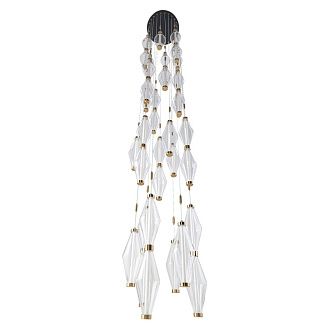 Люстра подвесная *46*240-500 см, *LED*158W, 3000K, Citilux Tanna CL253040, Латунь\Чёрный