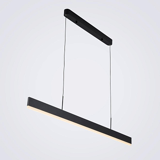Подвесной светильник 120*1,5*160 см, LED 35W, 3000 / 6000K, Черный LED4U L8668-1200 BK