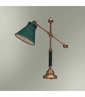 Настольная лампа Good light (Фотон) с абажуром 21-69.59/3859, бронза, зеленый