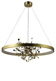 Светильник 80 см, 4*G9+18W, 3000K, 15 м2 Crystal L ux GARDEN SPLED+4 D800 GOLD Золото
