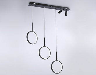 Светильник подвесной 80*2*36,3*120 см, LED 85W, 3000К, черный Ambrella Comfort LineTech FL5278