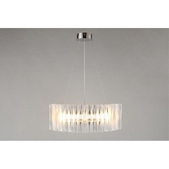 Подвесная люстра 60*60-200 см, 1*LED, 60W, 3000K, Aployt Milena APL.654.03.60, серый