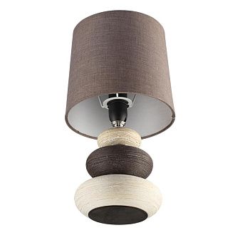 Настольная лампа 25 см, 1*E14*40W, Lumion Latza 8126/1T, коричневый; бежевый; белый