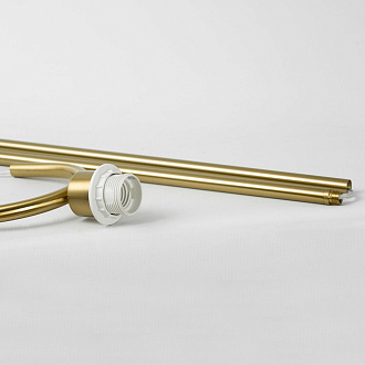 Торшер 45*153 см, 1*E27*  Lussole Hendry LSP-0665 матовое золото/белый