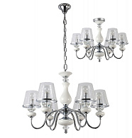 Люстра 70 см, Crystal Lux BETIS SP-PL6 Хром