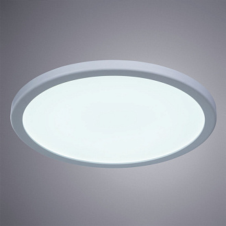 Встраиваемый светодиодный светильник 17,5 см 14W LED, 4000K, Arte Lamp Mesura A7974PL-1WH, белый