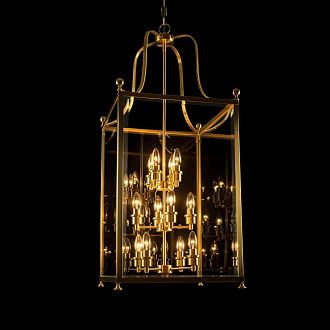 Подвесная люстра 46 см, Loft IT Noble 10591/12 AB, бронза