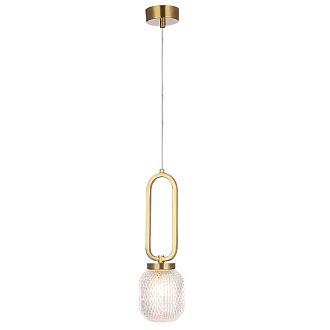 Светильник 10 см, Crystal Lux CAROLINA SP1 V2 BRASS, латунь