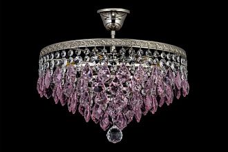 Люстра потолочная *38*32 см, 5*E27*60W, Arti Lampadari Castellana Gold Castellana E 1.3.38.603 N, никель