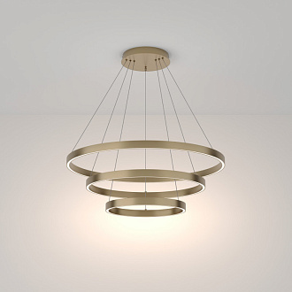 Светильник 80 см, 80W, 4000K Maytoni Rim MOD058PL-L100BS4K, 115W, 4000K, латунь