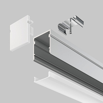 Алюминиевый профиль 2000*20*20 мм для светодиодной ленты Maytoni Led strip ALM-2020-S-2M