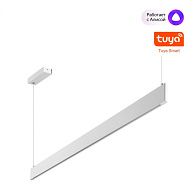 Светильник подвесной диммир. со сменой цв. температуры (управл. - пульт ДУ или прилож. Smart Life) 120,04*1,04*206- см, 2*LED*36WW, 3000-5700K, Novotech Iter NOV359547, белый