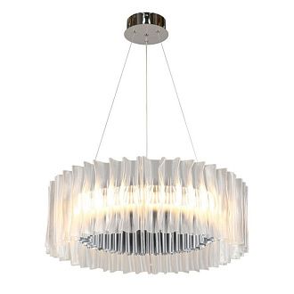 Подвесная люстра 60*60-200 см, 1*LED, 60W, 3000K, Aployt Milena APL.654.03.60, серый