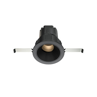Встраиваемый светильник 6,2*7 см, LED*7W, 3000 К, Wise DL057-7W3K-B Maytoni Downlight, Черный, вр 5,8 см