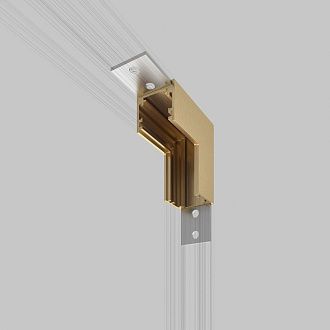 Brass Line Коннектор угловой внутренний для накладного шинопровода (латунь) 85225/00, 5*5*см, Elektrostandard Line Magnetic 85225/00, латунь