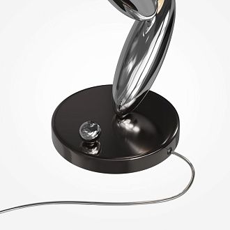 Настольная лампа 37 см, 6W, 3000K, Maytoni Resonance MOD482TL-L6PT3K, платина