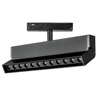 Светильник поворотный направленного света д/ трека Uno 2,2*12 см, 12W, 4000K, Lightstar Uno 259047, Черный матовый