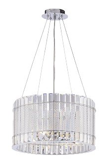 Люстра Ø400 x H220(1000), мм, 6*40W(240W), CHROME (Хром) NewRgy 8777/6A-CR CHROME