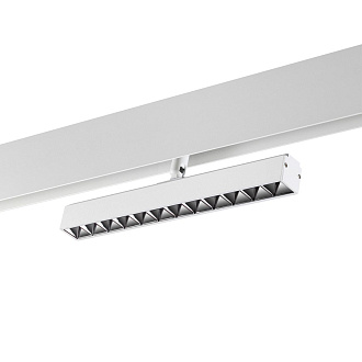 Трековый светильник для низковольтного шинопровода LED Novotech Flum 358609, 12W  LED, 4000K, белый