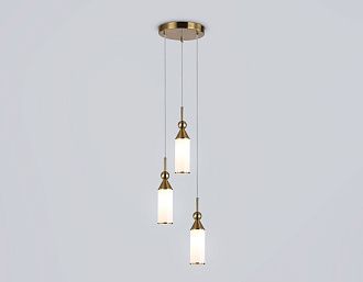 Подвесной светильник **-120 см, 3*E14*40W, K, Ambrella Light High Light LH55272, латунь