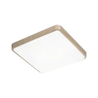 Cветильник 48*6 см, LED 72W, 3000-4200-6300 К, IP43, белый/бежевый под дерево, пластик Sonex Merto, 7608/EL