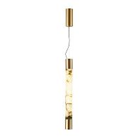 Подвесной светильник 60*200 см, 1 LED*21W, 3000 К, Odeon Light Marbella, латунь 6687/15L