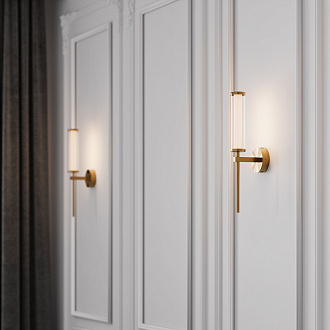 Бра 6*10*47 см, *LED, 5W, 3000 Eurosvet Stark 50387 LED, латунь