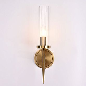 Бра Alouette 1 11*11*43 см, 1*E14*40W, ImperiumLoft BULRASH01, Латунь